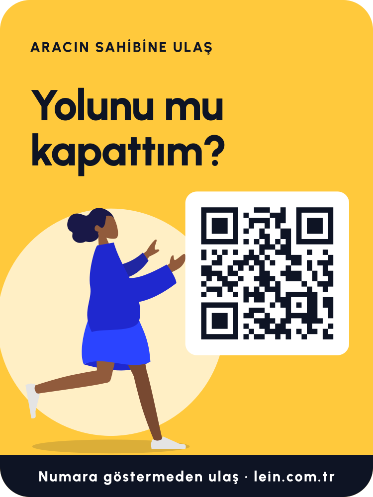 Karakterli güneş araç QR sticker