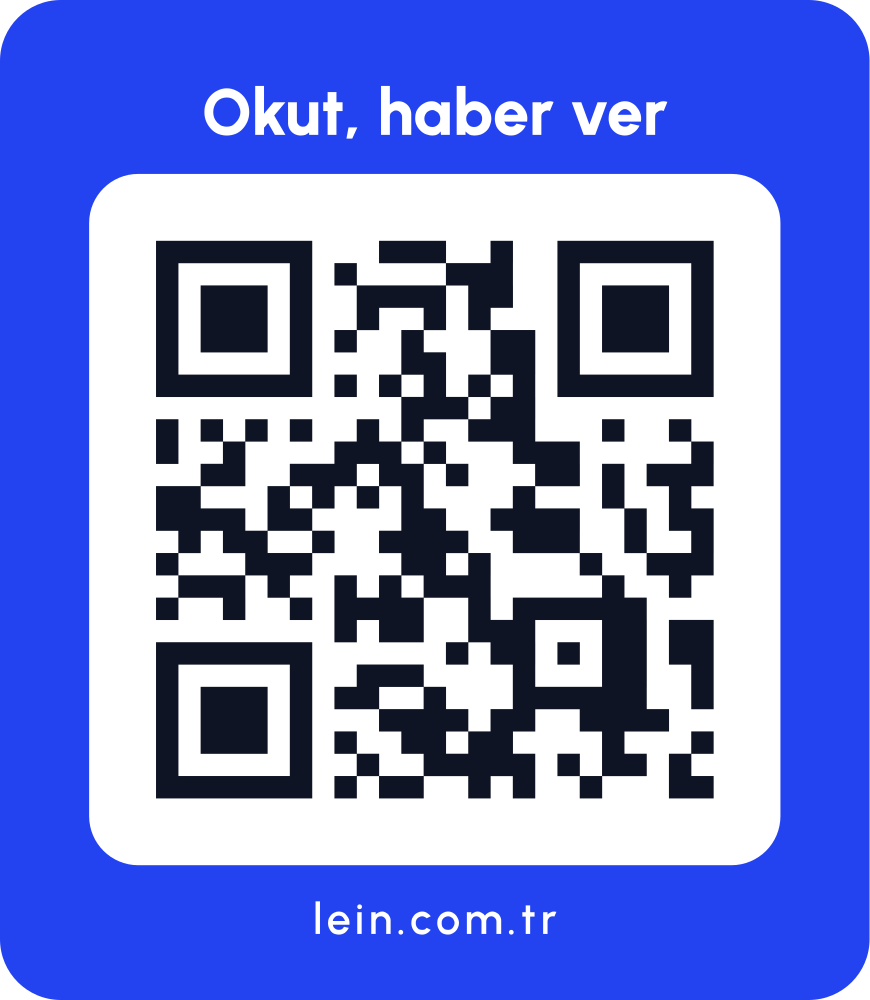 Mini kare mavi araç QR sticker