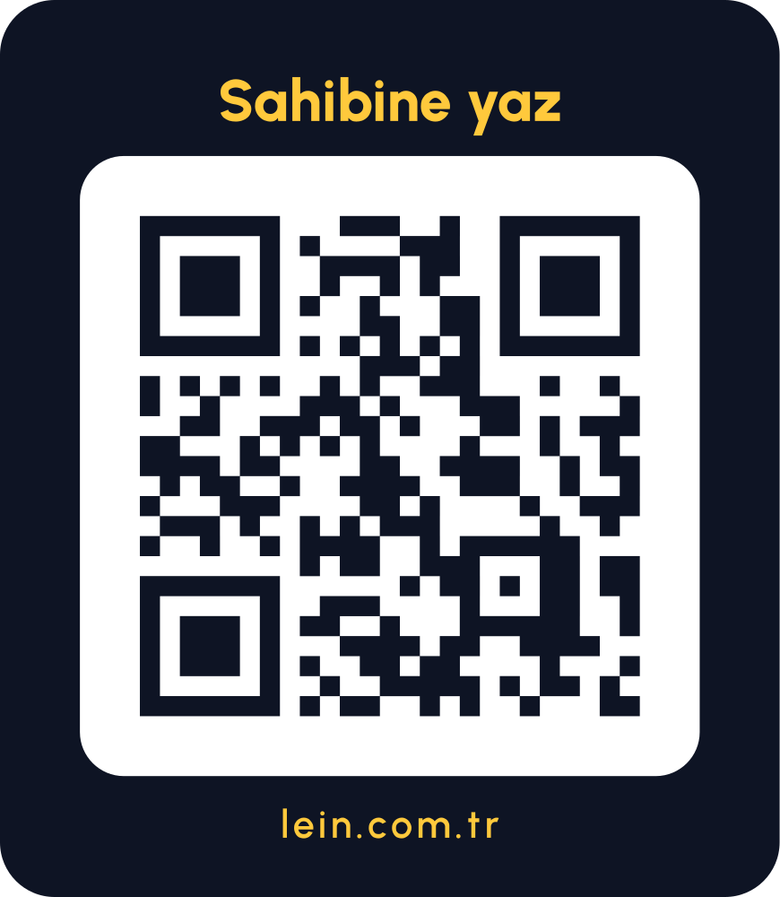 Mini kare gece araç QR sticker