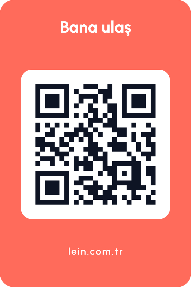 Mini etiket mercan araç QR sticker
